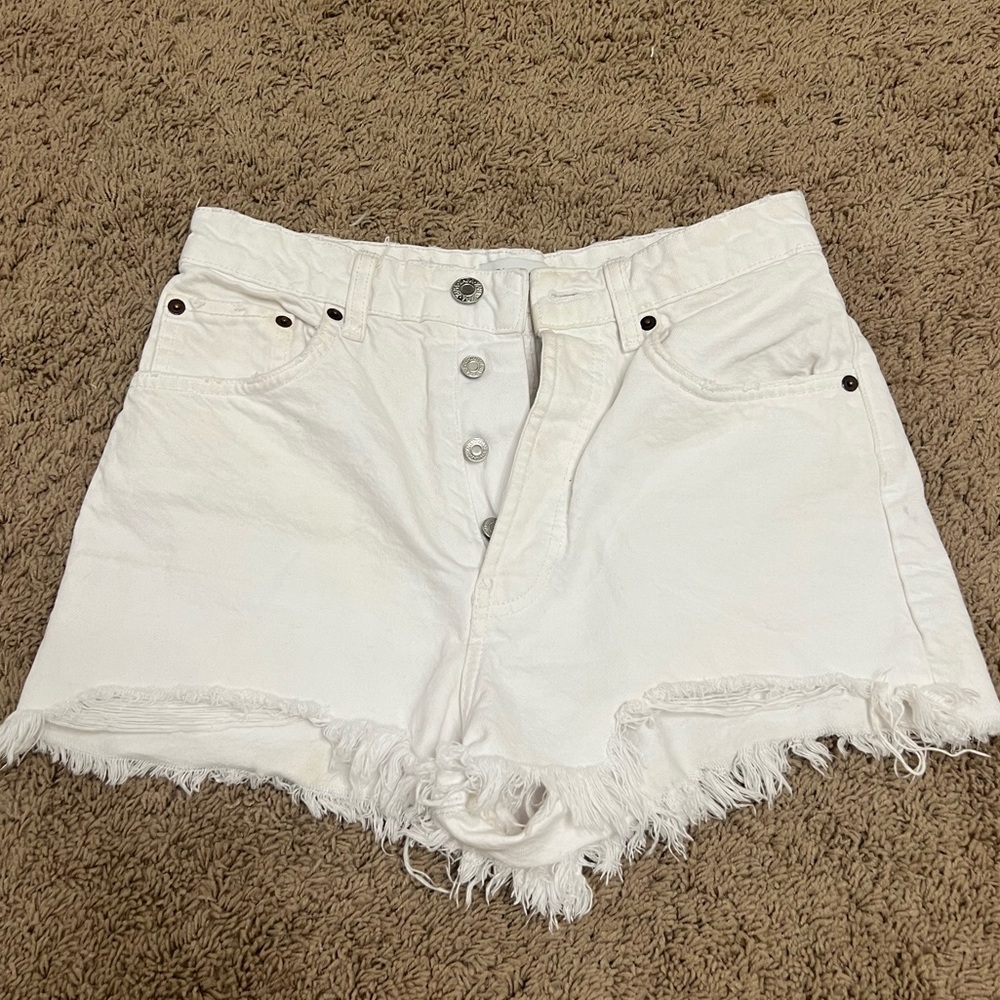 Zara High Rise Jean Shorts